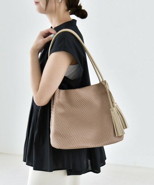 SHIPS / シップス トートバッグ | quaranciel: メッシュ タッセル トート バッグ | 詳細22