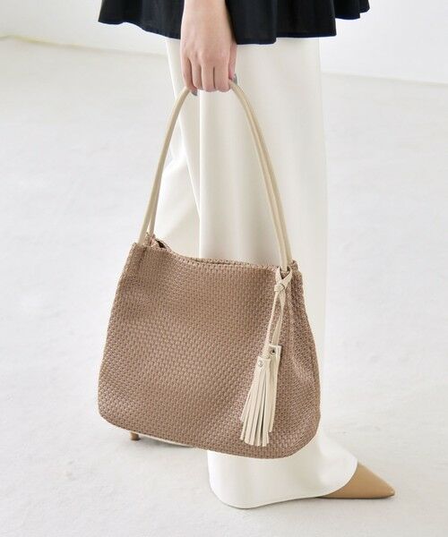 SHIPS / シップス トートバッグ | quaranciel: メッシュ タッセル トート バッグ | 詳細26