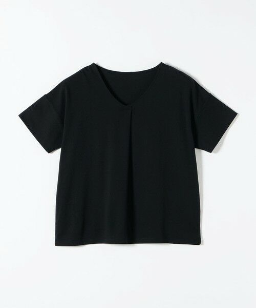 SHIPS / シップス Tシャツ | 《予約》quaranciel:〈接触冷感/汗染み防止加工/洗濯機可能〉Vネック タック ハーフスリーブ TEE | 詳細14