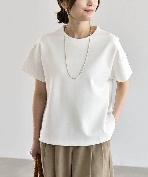 SHIPS / シップス Tシャツ | 《予約》quaranciel:〈洗濯機可能〉ライト ポンチ バッグ ボタン ショートスリーブ TEE | 詳細3