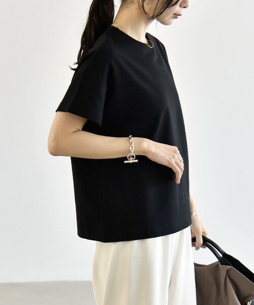 SHIPS / シップス Tシャツ | 《予約》quaranciel:〈洗濯機可能〉ライト ポンチ バッグ ボタン ショートスリーブ TEE | 詳細12