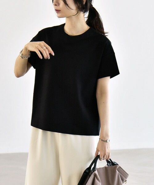 SHIPS / シップス Tシャツ | 《予約》quaranciel:〈洗濯機可能〉ライト ポンチ バッグ ボタン ショートスリーブ TEE | 詳細13