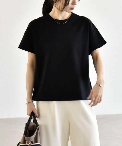 SHIPS / シップス Tシャツ | 《予約》quaranciel:〈洗濯機可能〉ライト ポンチ バッグ ボタン ショートスリーブ TEE | 詳細11