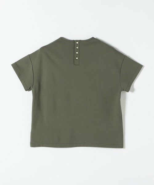 SHIPS / シップス Tシャツ | 《予約》quaranciel:〈洗濯機可能〉ライト ポンチ バッグ ボタン ショートスリーブ TEE | 詳細24