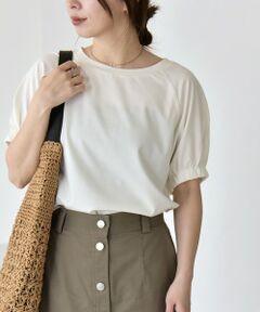 SHIPS / シップス カットソー | 《予約》quaranciel:〈洗濯機可能〉シルク ミックス パフ スリーブ プルオーバー
