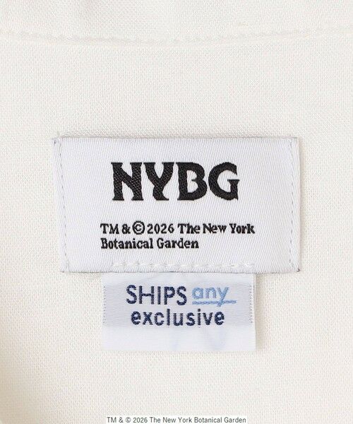 SHIPS / シップス シャツ・ブラウス | SHIPS any: NYBG コラボ トロピカル ロゴ 刺繍 リラックス リネン ミックス 半袖 シャツ◆ | 詳細12
