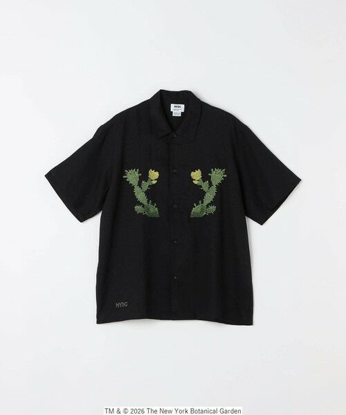 SHIPS / シップス シャツ・ブラウス | SHIPS any: NYBG コラボ トロピカル ロゴ 刺繍 リラックス リネン ミックス 半袖 シャツ◆ | 詳細22