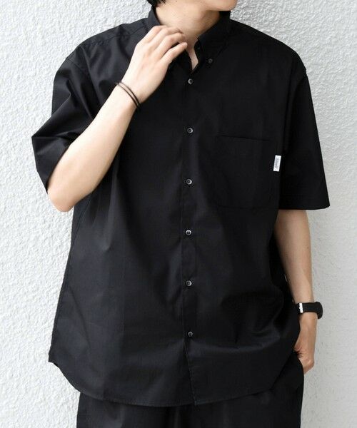 SHIPS / シップス シャツ・ブラウス | 【SHIPS any別注】Coleman: ZERO-TEX(R) ボタンダウン ポケット シャツ(セットアップ対応)◆（ブラック）