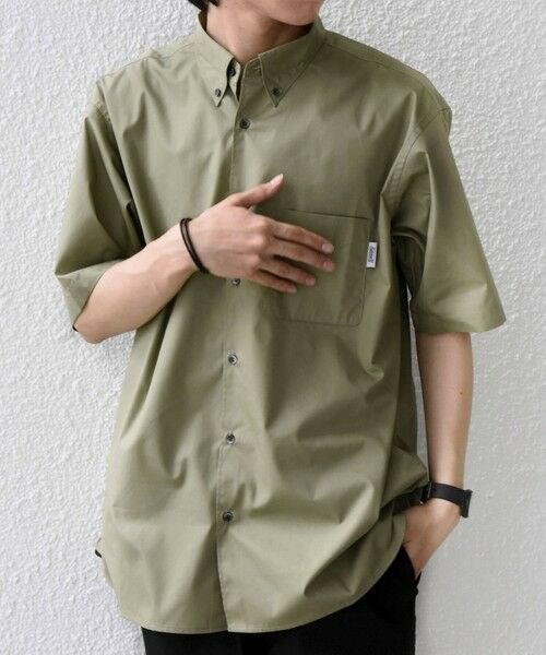 SHIPS / シップス シャツ・ブラウス | 【SHIPS any別注】Coleman: ZERO-TEX(R) ボタンダウン ポケット シャツ(セットアップ対応)◆（オリーブ）
