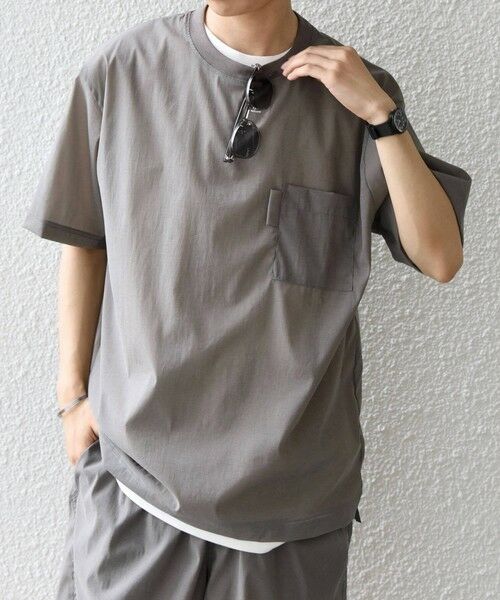 SHIPS / シップス シャツ・ブラウス | SHIPS any:〈接触冷感/UVカット〉VEILICE リラックス ポケット Tシャツ(セットアップ対応)◆ | 詳細3