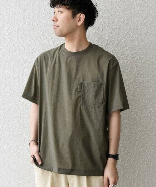 SHIPS / シップス シャツ・ブラウス | SHIPS any:〈接触冷感/UVカット〉VEILICE リラックス ポケット Tシャツ(セットアップ対応)◆ | 詳細25