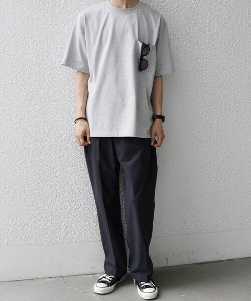 SHIPS / シップス Tシャツ | SHIPS any:〈接触冷感/吸水速乾/UVカット/遮熱〉Raylock ダブルフェイス ポケット Tシャツ | 詳細1