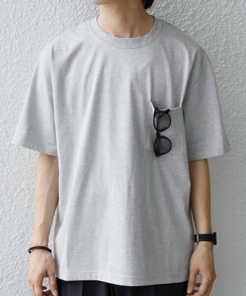 SHIPS / シップス Tシャツ | SHIPS any:〈接触冷感/吸水速乾/UVカット/遮熱〉Raylock ダブルフェイス ポケット Tシャツ | 詳細3