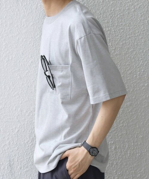 SHIPS / シップス Tシャツ | SHIPS any:〈接触冷感/吸水速乾/UVカット/遮熱〉Raylock ダブルフェイス ポケット Tシャツ | 詳細4