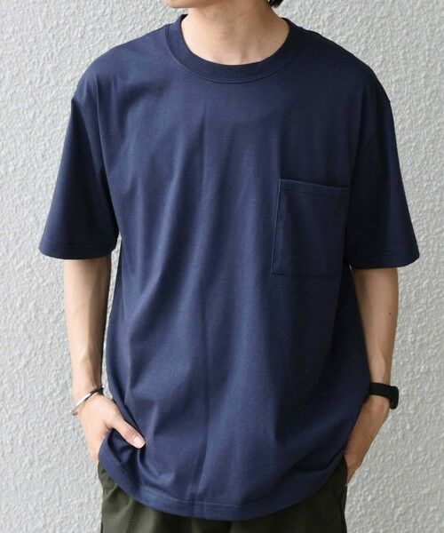 SHIPS / シップス Tシャツ | SHIPS any:〈接触冷感/吸水速乾/UVカット/遮熱〉Raylock ダブルフェイス ポケット Tシャツ | 詳細10