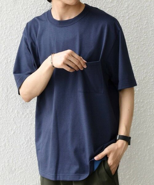 SHIPS / シップス Tシャツ | SHIPS any:〈接触冷感/吸水速乾/UVカット/遮熱〉Raylock ダブルフェイス ポケット Tシャツ | 詳細11