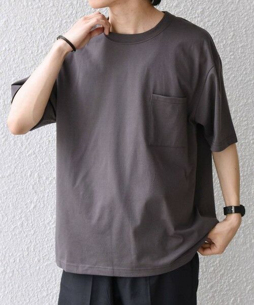 SHIPS / シップス Tシャツ | SHIPS any:〈接触冷感/吸水速乾/UVカット/遮熱〉Raylock ダブルフェイス ポケット Tシャツ | 詳細8