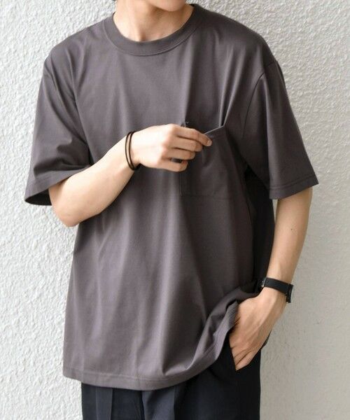 SHIPS / シップス Tシャツ | SHIPS any:〈接触冷感/吸水速乾/UVカット/遮熱〉Raylock ダブルフェイス ポケット Tシャツ | 詳細9