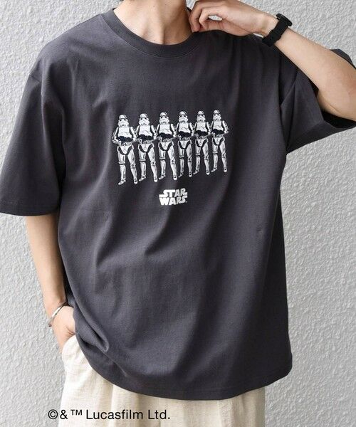 SHIPS / シップス Tシャツ | SHIPS any: [STAR WARS / スター・ウォーズ] グラフィック Tシャツ 26SS◆（チャコールグレー）