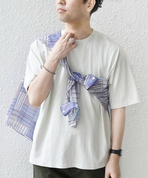 SHIPS / シップス Tシャツ | 【SHIPS any別注】ONEITA:〈洗濯機可能〉ピグメント ダイ リラックス Tシャツ◆(オフホワイト)