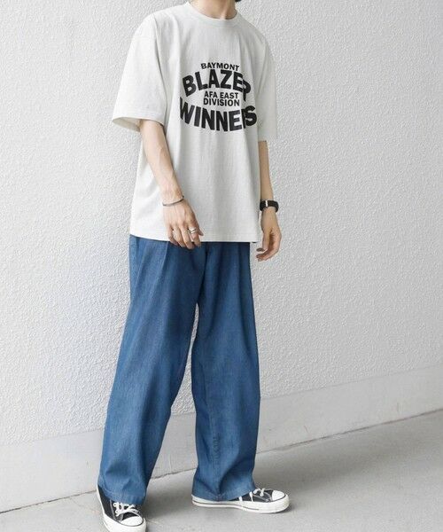 SHIPS / シップス Tシャツ | 【SHIPS any別注】ONEITA:〈洗濯機可能〉ピグメント ダイ リラックス プリント Tシャツ◆ | 詳細2