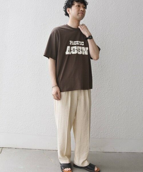 SHIPS / シップス Tシャツ | 【SHIPS any別注】ONEITA:〈洗濯機可能〉ピグメント ダイ リラックス プリント Tシャツ◆ | 詳細16
