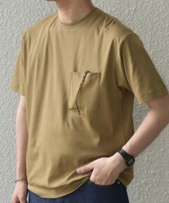 SHIPS / シップス Tシャツ | SHIPS any:〈接触冷感/UVカット〉ソフト スムース リラックス ポケット Tシャツ◆