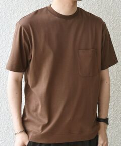 SHIPS / シップス Tシャツ | SHIPS any:〈接触冷感/UVカット〉ソフト スムース リラックス ポケット Tシャツ◆