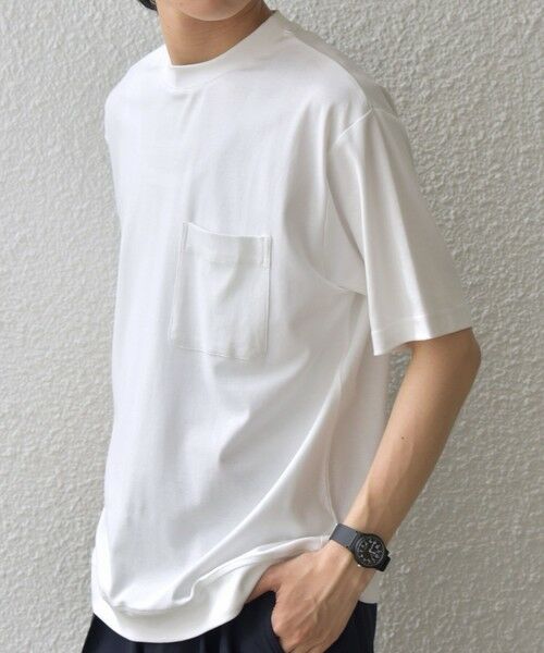 SHIPS / シップス Tシャツ | SHIPS any:〈接触冷感/UVカット〉ソフト スムース リラックス ポケット Tシャツ◆ | 詳細4
