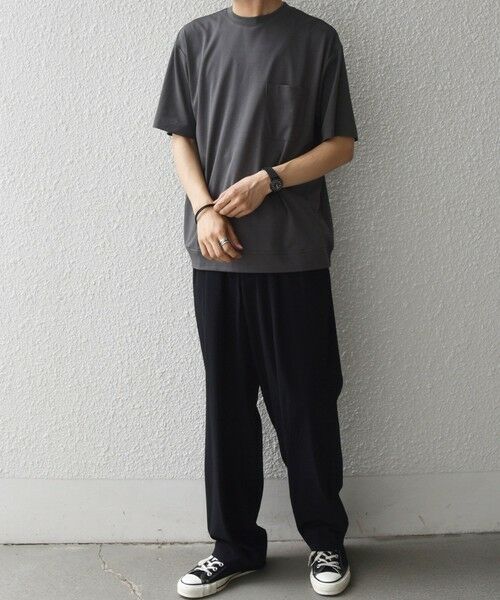 SHIPS / シップス Tシャツ | SHIPS any:〈接触冷感/UVカット〉ソフト スムース リラックス ポケット Tシャツ◆ | 詳細8
