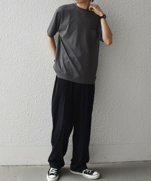 SHIPS / シップス Tシャツ | SHIPS any:〈接触冷感/UVカット〉ソフト スムース リラックス ポケット Tシャツ◆ | 詳細9