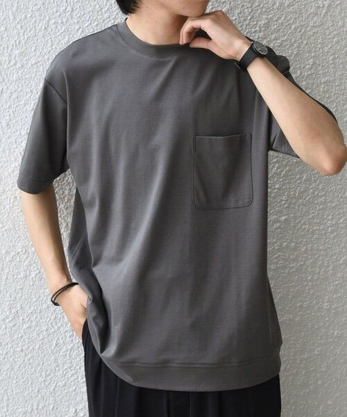 SHIPS / シップス Tシャツ | SHIPS any:〈接触冷感/UVカット〉ソフト スムース リラックス ポケット Tシャツ◆ | 詳細10
