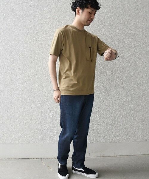 SHIPS / シップス Tシャツ | SHIPS any:〈接触冷感/UVカット〉ソフト スムース リラックス ポケット Tシャツ◆ | 詳細21