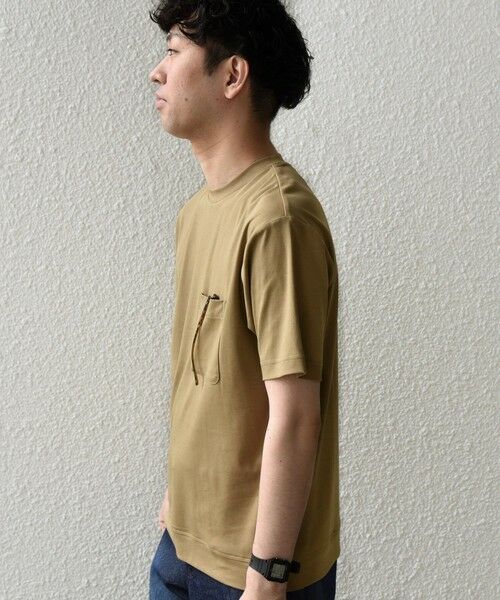 SHIPS / シップス Tシャツ | SHIPS any:〈接触冷感/UVカット〉ソフト スムース リラックス ポケット Tシャツ◆ | 詳細24