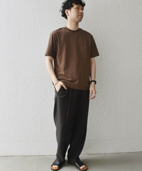 SHIPS / シップス Tシャツ | SHIPS any:〈接触冷感/UVカット〉ソフト スムース リラックス ポケット Tシャツ◆ | 詳細28