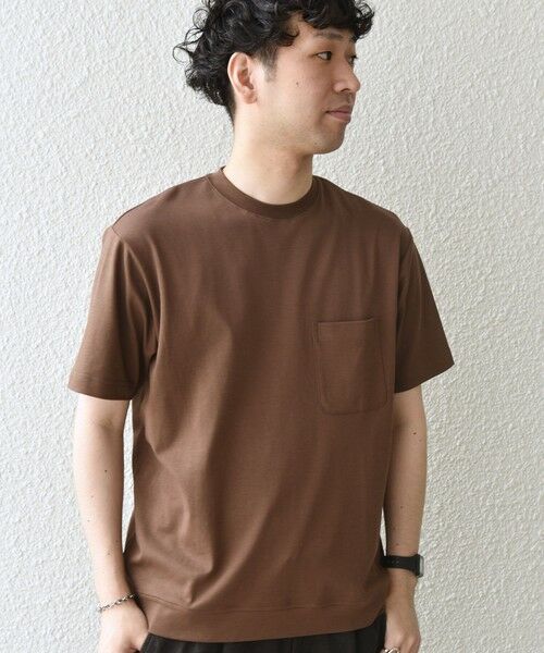 SHIPS / シップス Tシャツ | SHIPS any:〈接触冷感/UVカット〉ソフト スムース リラックス ポケット Tシャツ◆ | 詳細30