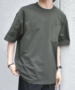 SHIPS / シップス Tシャツ | 【WEB限定】SHIPS any: リラックス ナイロンポケット クルーネック Tシャツ◆