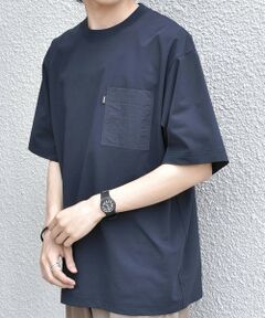 SHIPS / シップス Tシャツ | 【WEB限定】SHIPS any: リラックス ナイロンポケット クルーネック Tシャツ◆