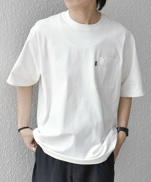 SHIPS / シップス Tシャツ | 【WEB限定】SHIPS any: リラックス ナイロンポケット クルーネック Tシャツ◆ | 詳細3