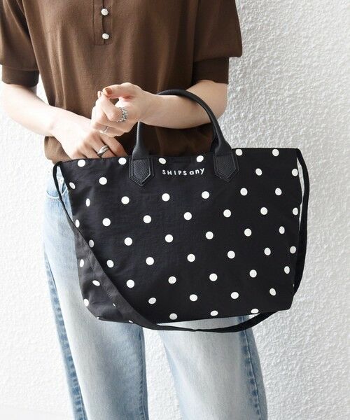 SHIPS / シップス トートバッグ | 《予約》SHIPS any: A4 ドット 2WAY トートバッグ | 詳細1