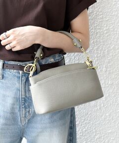 SHIPS / シップス ショルダーバッグ | 《予約》SHIPS any: レザー 2WAY ミニマル ワンハンドル ショルダー バッグ