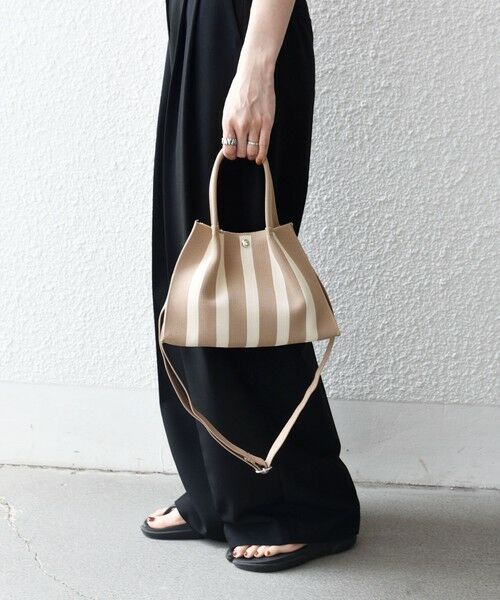 SHIPS / シップス ショルダーバッグ | 《予約》SHIPS any: ジャカード パターン 2WAY ショルダー トートバッグ | 詳細11