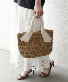 SHIPS / シップス トートバッグ | 《予約》SHIPS any: リボン ハンドル ペーパー トート バッグ