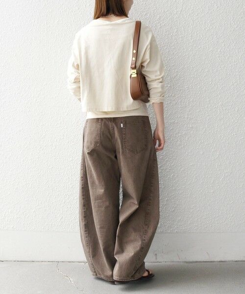 SHIPS / シップス カットソー | 《予約》SHIPS any:〈洗濯機可能〉レイヤード ノースリ TEE × カーディガン セット | 詳細2