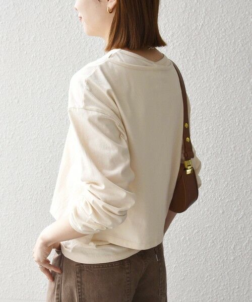 SHIPS / シップス カットソー | 《予約》SHIPS any:〈洗濯機可能〉レイヤード ノースリ TEE × カーディガン セット | 詳細7