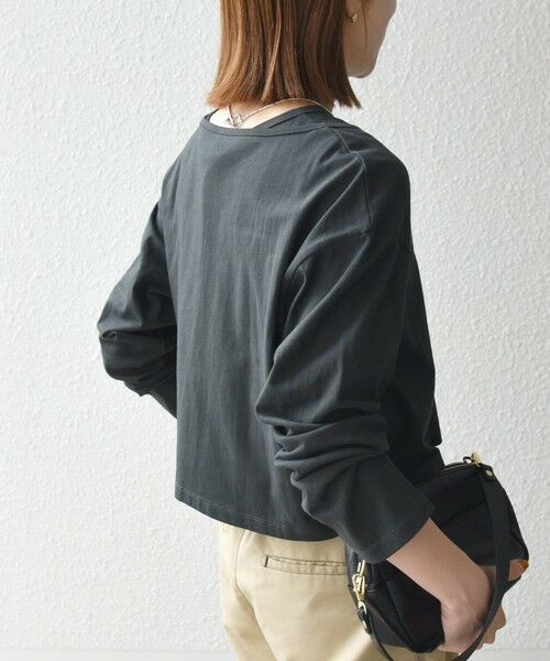 SHIPS / シップス カットソー | 《予約》SHIPS any:〈洗濯機可能〉レイヤード ノースリ TEE × カーディガン セット | 詳細14