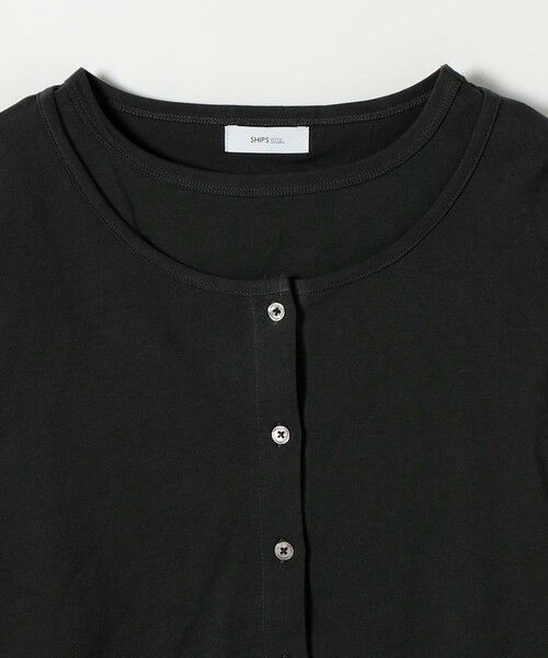SHIPS / シップス カットソー | 《予約》SHIPS any:〈洗濯機可能〉レイヤード ノースリ TEE × カーディガン セット | 詳細19