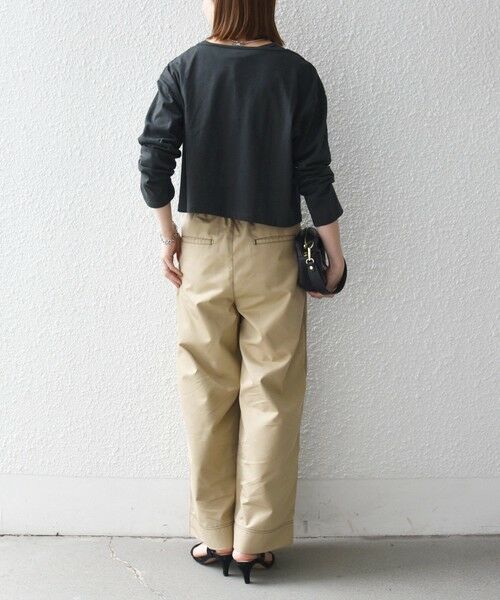 SHIPS / シップス カットソー | 《予約》SHIPS any:〈洗濯機可能〉レイヤード ノースリ TEE × カーディガン セット | 詳細11