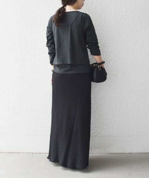 SHIPS / シップス カットソー | 《予約》SHIPS any:〈洗濯機可能〉レイヤード ロングスリーブ TEE × タンク セット | 詳細13
