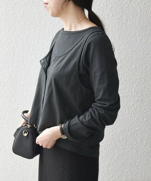 SHIPS / シップス カットソー | 《予約》SHIPS any:〈洗濯機可能〉レイヤード ロングスリーブ TEE × タンク セット | 詳細15
